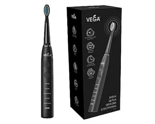 Vega VT-600 W Електрична звукова зубна щітка (чорна)